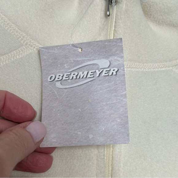 Obermeyer Cream Fleece Micro Zip-T Ultragear Qtr. Zip Pullover Bass Layer, Sz L - Picture 9 of 14